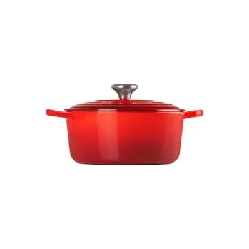 Le Creuset Enameled Cast Iron Signature Round Dutch Oven, 4.5 qt., Cerise