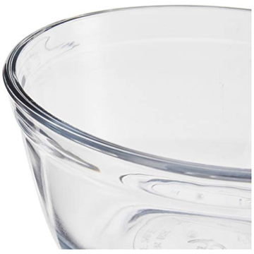 Glass Mixing Bowls Set of 6 - 1 Quart Clear Bowls