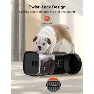 Olelica Automatic Pet Feeder with Programmable Meals and Voice