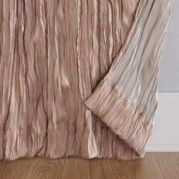 No. 918 Odelia Semi-Sheer Velvet Curtain Panel 50" x 84"