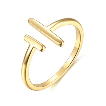 Elegant 14K Gold Plated Infinity Rings for Women - Adjustable & Hypoallergenic