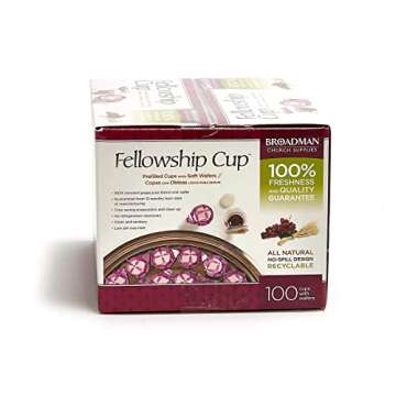 BROADMAN Church Supplies Communion Cup, Juice & Wafer Set