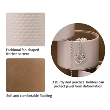 Vlando Travel Jewelry Box for Women - Organizable & Stylish