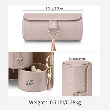 Vlando Travel Jewelry Box for Women - Organizable & Stylish