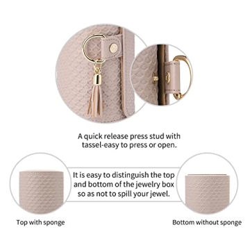 Vlando Travel Jewelry Box for Women - Organizable & Stylish