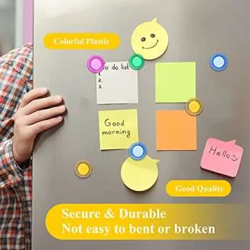 45 Pieces Whiteboard Magnets Round Refrigerator Magnets Dry Board Mini Fridge Teacher Supplies for Home Offices(3 cm,5 Colors)