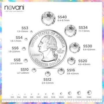 Novani 1440pcs SS20 Crystal Rhinestones for Crafting