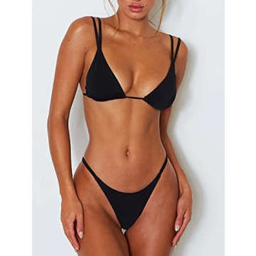 Stylish Women's Sexy Micro Thong Bikini Set