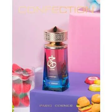 Paris Corner | Khair Confection EDP 3.4 Fl Oz | Sweet Candy Scent Perfume for Men & Women | Indulge in Luscious Pear, Whipped Cream, Jasmine & Vanilla Notes