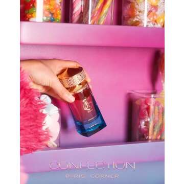 Paris Corner | Khair Confection EDP 3.4 Fl Oz | Sweet Candy Scent Perfume for Men & Women | Indulge in Luscious Pear, Whipped Cream, Jasmine & Vanilla Notes