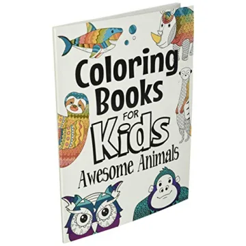 Coloring Books For Kids Awesome Animals for Ages 7-12