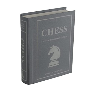 WS Game Company Chess Vintage Bookshelf Edition - Elegant Strategy Game