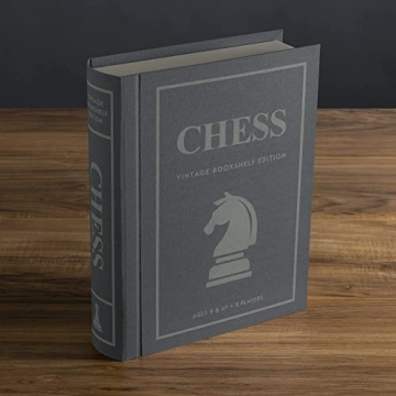 Chess Vintage Bookshelf Edition Elegant Strategy Game