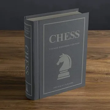 Chess Vintage Bookshelf Edition Elegant Strategy Game