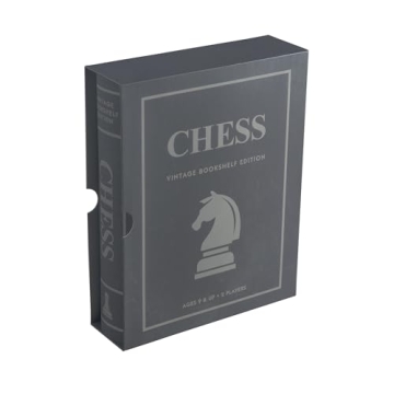 Chess Vintage Bookshelf Edition Elegant Strategy Game
