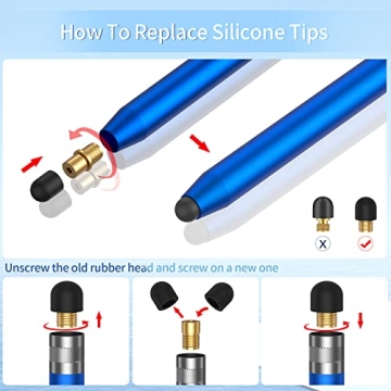 Universal Stylus Pens 5-Pack Precision Tips Touch Screens