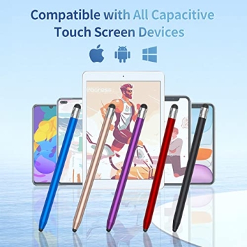 Universal Stylus Pens 5-Pack Precision Tips Touch Screens