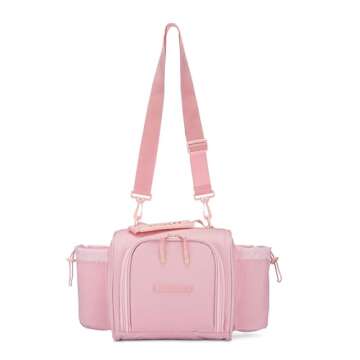 Hydra Cup Insulated Lunch Bag with Containers - Meal Prep Bag Included Ice Packs, Shaker Bottle, Pro...