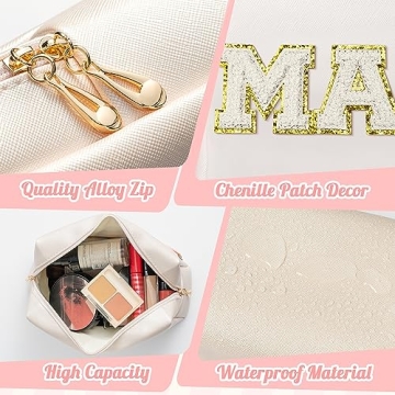 Elegant Y1tvei MAMA Cosmetic Bag for Stylish Moms