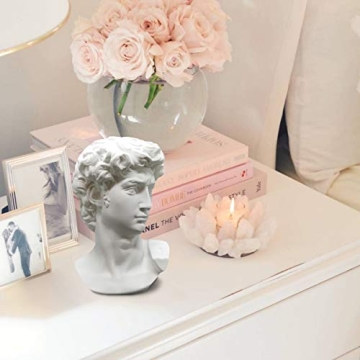 Elegant Greek Statue of David Bust for Home Decor