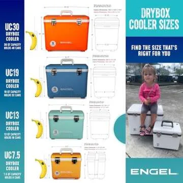 Engel UC19 19qt Leak-Proof Air Tight Cooler for All Outdoor Activities
