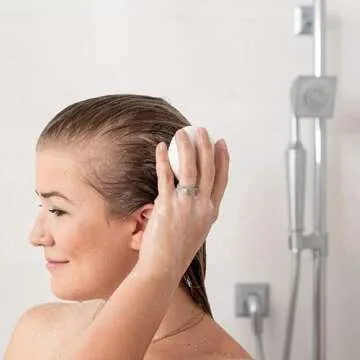 Soapbox Hair Conditioner Bar with Tea Tree Oil to Clean & Purify Dry, Damaged Hair & Scalp - 2oz Solid Conditioner, Low Plastic, Vegan, Sulfate Free, Paraben Free