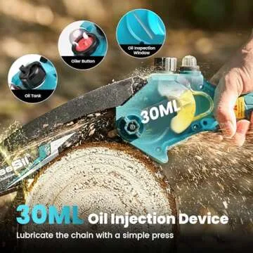 Seesii Mini Chainsaw - Portable 8-Inch Electric Tool Set