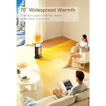 Space Heaters for Indoor Use, Staholz 3-in-1 Electric Heater with Humidifier with 3D Flame Ambient Light, 1500W Portable Heater with Thermostat, Remote, 12H Timer for Office Bedroom