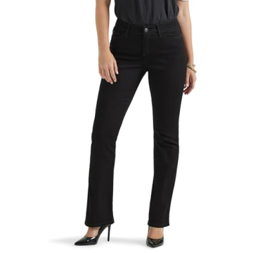 Lee Women's Ultra Lux Comfort Flex Motion Bootcut Jean - Black Size 4