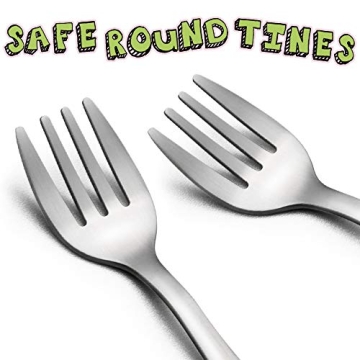 TeamFar Stainless Steel Toddler Utensils with Animal Handles