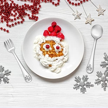 TeamFar Stainless Steel Toddler Utensils with Animal Handles