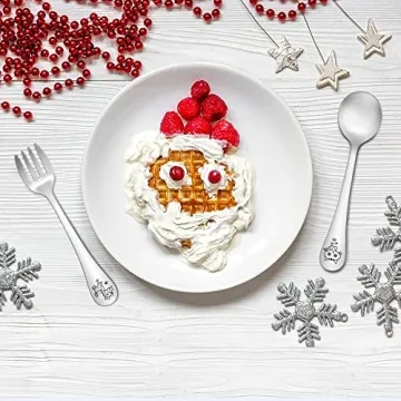 TeamFar Stainless Steel Toddler Utensils with Animal Handles