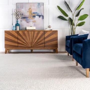 Generic Pella Off White Rug for Cozy Living Spaces