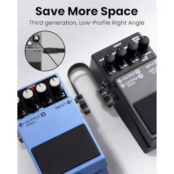 6 Pack LuminologyPro Guitar Patch Cables for Pedalboards