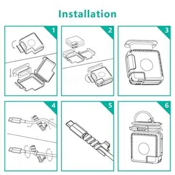 TATOFY Case for Apple MacBook Chargers Travel Organizer