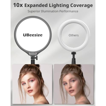 UBeesize 10.5in Ring Light for Video Calls and Streaming
