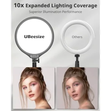 UBeesize 10.5in Ring Light for Video Calls and Streaming