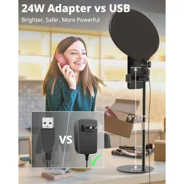 UBeesize 10.5in Ring Light for Video Calls and Streaming