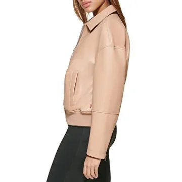 Levi's Women's Faux Leather Bomber Stylish & Versatile