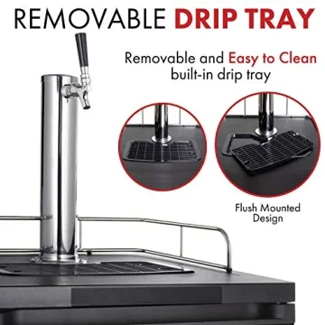 Kegco Kegerator Full Size Keg Refrigerator Stainless Steel