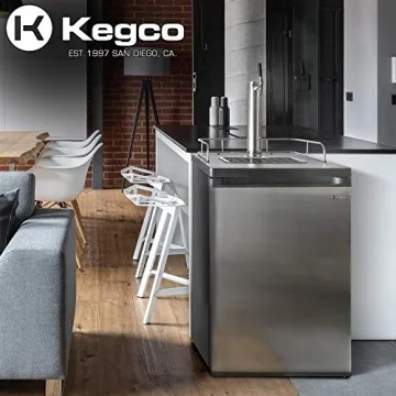 Kegco Kegerator Full Size Keg Refrigerator Stainless Steel