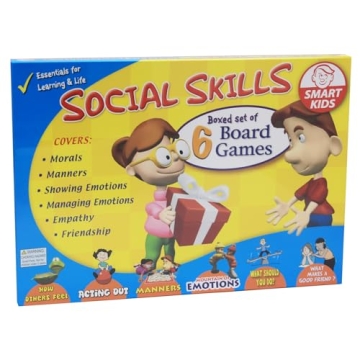 Didax 500063 Social Skills Group Activities - 4 Board Games for Kids