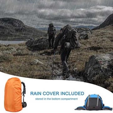 Loowoko 50L Waterproof Hiking Backpack for Adventurers