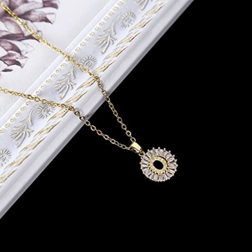 LLIYSOUN Gold Plated Initial Necklace for Women