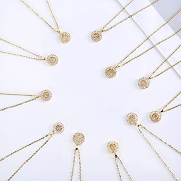 LLIYSOUN Gold Plated Initial Necklace for Women