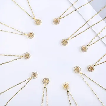 LLIYSOUN Gold Plated Initial Necklace for Women