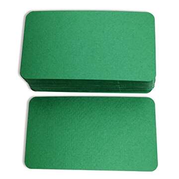 PPAPPAPPIYO 3.5x2 Blank color index cards (100) Paper - Blank (green)