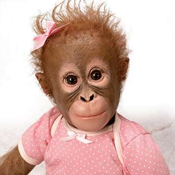Annabelle's Hugs Lifelike Poseable Monkey Doll - Collectible from Ashton-Drake