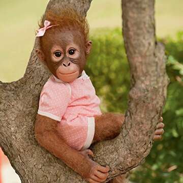 Annabelle's Hugs Poseable Lifelike Monkey Doll by Ashton-Drake