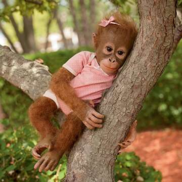 Annabelle's Hugs Poseable Lifelike Monkey Doll by Ashton-Drake